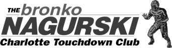 The bronko nagurski Charlotte Touchdown Club Logo